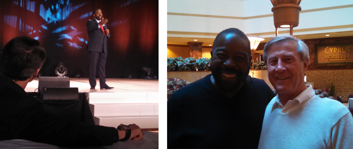 Dennis Bollier with Speaker/Author Les Brown